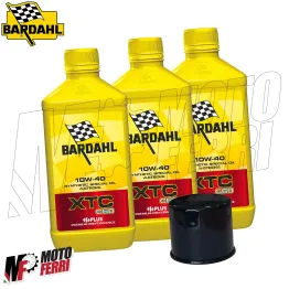 MF1772 - KIT TAGLIANDO 3 LT OLIO BARDAHL XTC C60 10W40 FILTRO DUCATI APRILIA 2