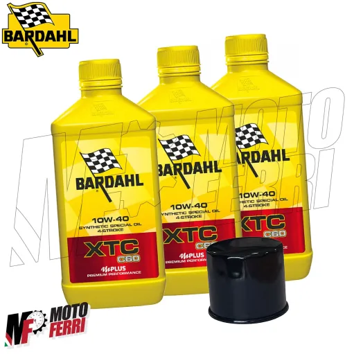 MF1772 - KIT TAGLIANDO 3 LT OLIO BARDAHL XTC C60 10W40 FILTRO DUCATI APRILIA