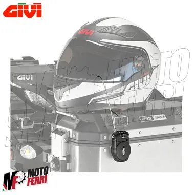 MF9055 Lucchetto Antifurto Cavo Retraibile con Combinazione GIVI Universale Moto