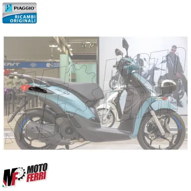 MF9064 Paracolpi Posteriore Destro Nero Lucido Piaggio Liberty 50 125 150 iGet 2025