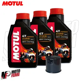 MF1804 KIT TAGLIANDO YAMAHA 700 XSR 2016-2020 3 MOTUL 7100 10W40 + FILTRO OLIO 2