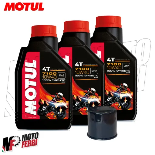 MF1804 KIT TAGLIANDO YAMAHA MT-09 2014 - 2020 3 MOTUL 7100 10W40 + FILTRO OLIO