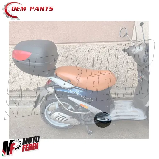 MF6949 Coppia Pedalini Poggiapiedi per Piaggio Liberty 50 125 200 da 1997 a 2008