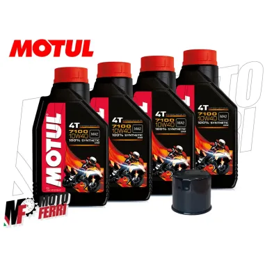 MF1813 - KIT TAGLIANDO 4 LT OLIO MOTUL 7100 10W40 FILTRO OLIO MV AGUSTA BMW