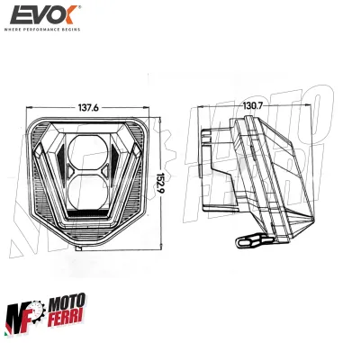 MF9085 Faro Fanale Anteriore EVOK IRON LED HUSQVARNA TC TE SM SMR FE FC 701