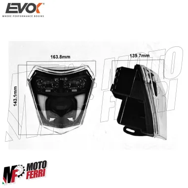 MF9086 Faro Fanale Anteriore EVOK IRON LED KTM 125 - 690 EXC SM SMR SX XC