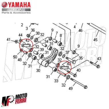 MF9087 Biella Forcellone Sospensione Posteriore Yamaha MT-09 / Tracer 9 da 2014 a 2020