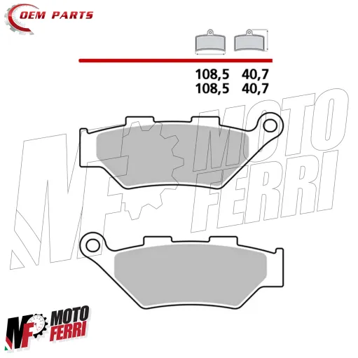 MF9094 Pastiglie Freno Anteriore Benelli TRK 502 X dal 2017 al 2025 organiche