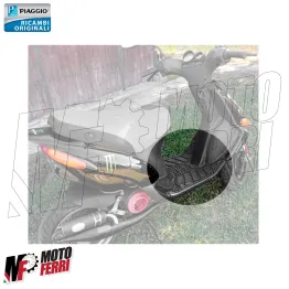 MF9096 Pedana Poggiapiedi Nero Originale Gilera Stalker 50 2t dal 1998 al 2011 2