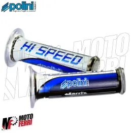 MF1830 Coppia Manicotti Manopole Polini Scooter Road Hi-Speed Universali 2
