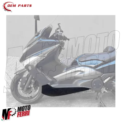 MF9117 Spoiler Sotto Pedana Sinistro Nero Lucido Yamaha TMax 500 da 2008 a 2011
