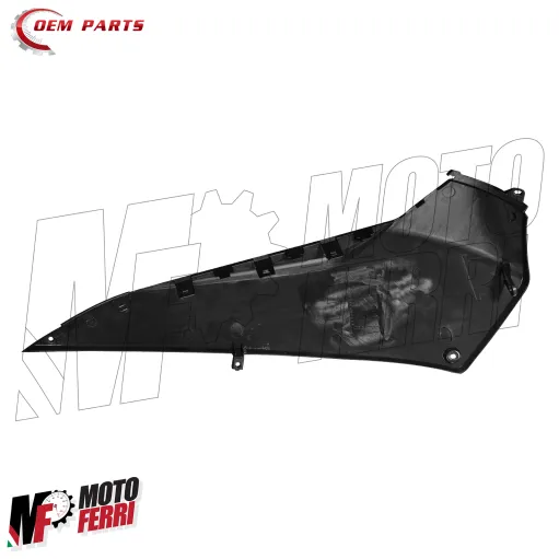 MF9117 Spoiler Sotto Pedana Sinistro Nero Lucido Yamaha TMax 500 da 2008 a 2011