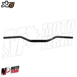 MF9126 Manubrio Cross Motard Piega Bassa Alluminio Sterzo 28 mm Nero Universale 2