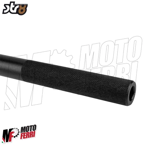 MF9126 Manubrio Cross Motard Piega Bassa Alluminio Sterzo 28 mm Nero Universale