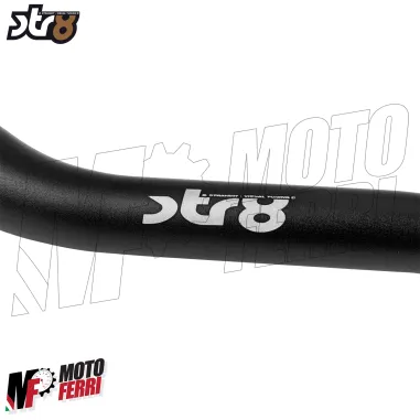 MF9126 Manubrio Cross Motard Piega Bassa Alluminio Sterzo 28 mm Nero Universale