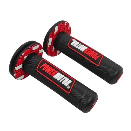 MF9130 Manopole Power Motor Rosso Nero per Moto Cross Enduro Motard Universali