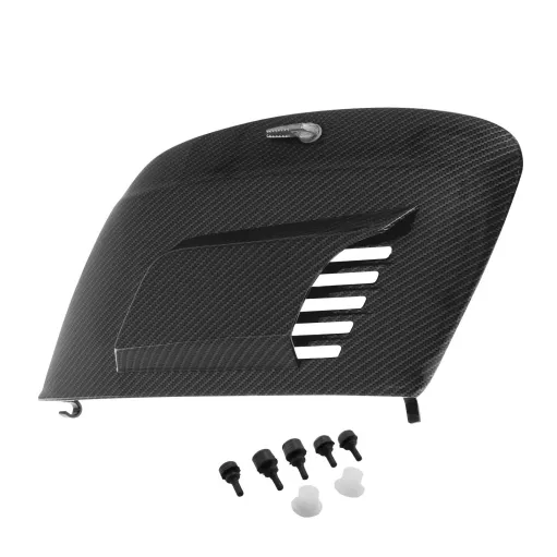 MF9138 Sportellino Motore + Convogliatore Carbon Look Levetta Vespa 50 Special R