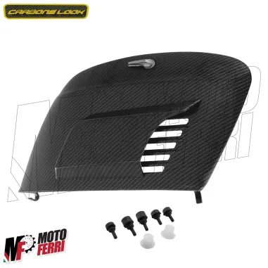 MF9138 Sportellino Motore + Convogliatore Carbon Look Levetta Vespa 50 Special R
