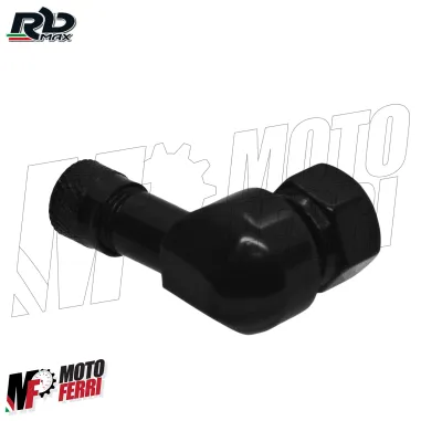 MF9144 Valvola Tubeless 90 Gradi Curva 8.3 mm Nero Universale Scooter Moto