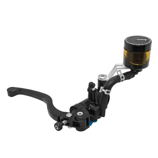 MF9145 Pompa Freno Anteriore Radiale ADELIN 19 Leva Nera con Vaschetta per Moto