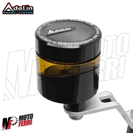 MF9145 Pompa Freno Anteriore Radiale ADELIN 19 Leva Nera con Vaschetta per Moto