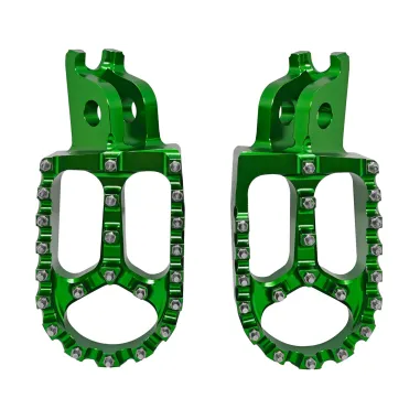 MF9151 Pedane Poggiapiedi Maggiorate Verde Kawasaki KXF 250 450 da 2013 a 2016