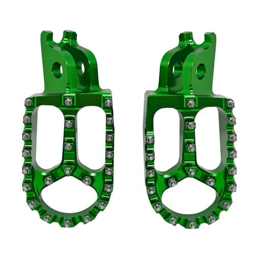 MF9151 Pedane Poggiapiedi Maggiorate Verde Kawasaki KXF 250 450 da 2013 a 2016