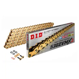 MF5665 Catena Trasmissione DID ZVMX2 Passo 530 120 Maglie Oro Gold con X-Ring