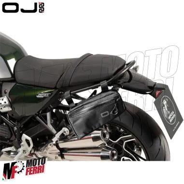 MF4232 Borse Laterali Maniglie Passeggero 1 LT OJ Nero Universale Moto Scooter