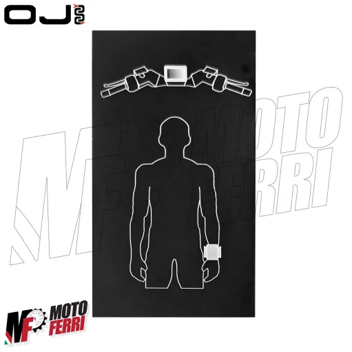 MF4452 Borsello Porta Telepass Mini Pass Manubrio OJ con Strap Moto Scooter