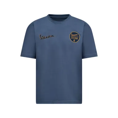 MF9166 Maglietta T-Shirt Vespa Officina 8 Taglia L Unisex Uomo Donna Blu Maglia