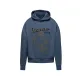 MF9167 Felpa Cappuccio Hoodie Vespa Officina 8 Taglia L Unisex Uomo Donna Blu