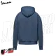 MF9167 Felpa Cappuccio Hoodie Vespa Officina 8 Taglia L Unisex Uomo Donna Blu