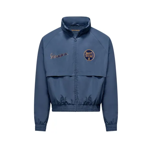 MF9168 Giacca Antivento Vespa Officina 8 Taglia L Unisex Uomo Donna Blu