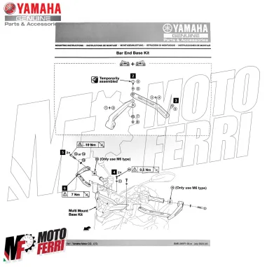 MF9169 Paraleve Protezione Leva Freno Frizione per Yamaha MT-07 2025