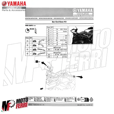 MF9169 Paraleve Protezione Leva Freno Frizione Yamaha MT-09 / SP 2024 2025