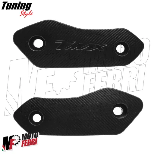 MF9171 Tappi Coperchi Specchietti CNC Nero per Yamaha TMax 560 2025