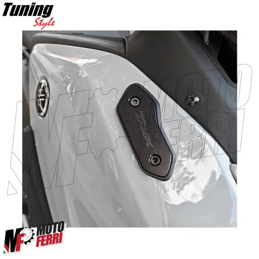 MF9171 Tappi Coperchi Specchietti CNC Nero per Yamaha TMax 560 2025