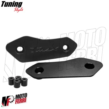 MF9171 Tappi Coperchi Specchietti CNC Nero per Yamaha TMax 560 2025