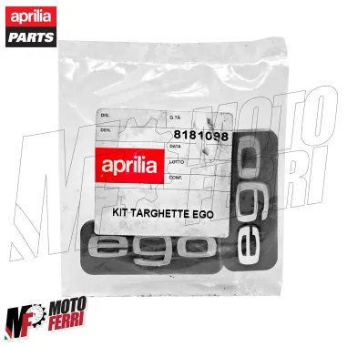 MF9182 Kit Targhette Adesivo Logo EGO per Aprilia Scarabeo 50 125 250 300 400