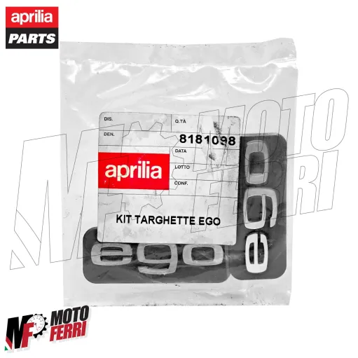 MF9182 Kit Targhette Adesivo Logo EGO per Aprilia Scarabeo 50 125 250 300 400