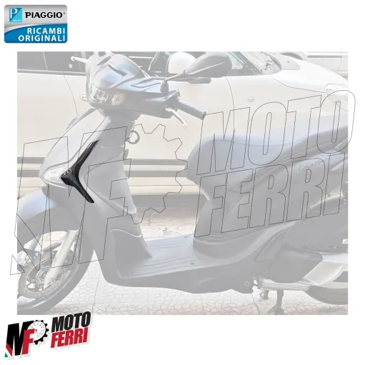MF9066 Deflettore Anteriore Sinistro Nero Lucido Piaggio Liberty 50 125 150 iGet 2025