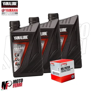 MF1898 - 3 LT OLIO MOTORE SEMI SINTETICO + FILTRO YAMALUBE 10W40 YAMAHA MOTO 4T