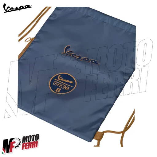 MF5063 Zaino Zainetto Sacca Blu Originale Vespa Officina 8
