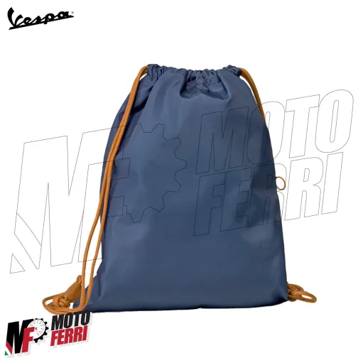 MF5063 Zaino Zainetto Sacca Blu Originale Vespa Officina 8
