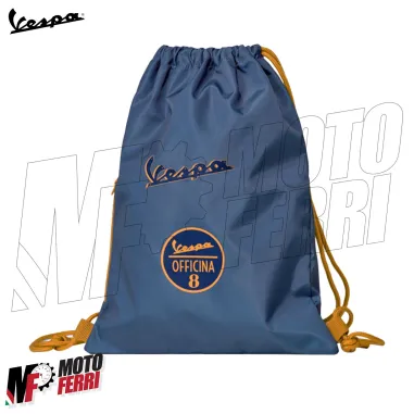 MF5063 Zaino Zainetto Sacca Blu Originale Vespa Officina 8