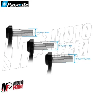 MF5955 Paraleva Protezione Leva Freno PARAXITE Alluminio Nero Universale Moto