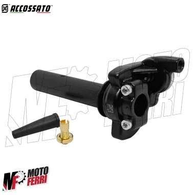 MF9192 Comando Gas Rapido Accossato Mono Cavo 2T OffRoad Nero Univesale Moto