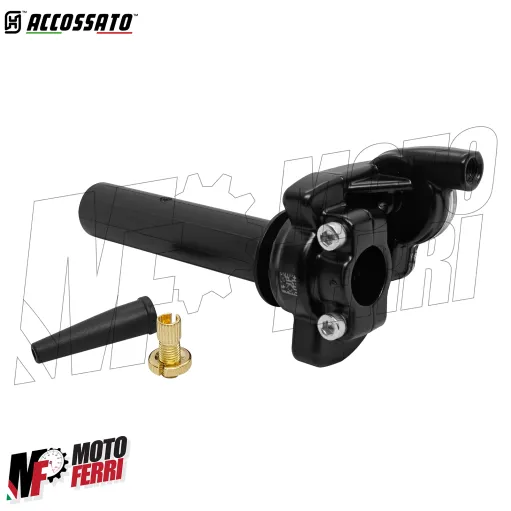 MF9192 Comando Gas Rapido Accossato Mono Cavo 2T OffRoad Nero Univesale Moto