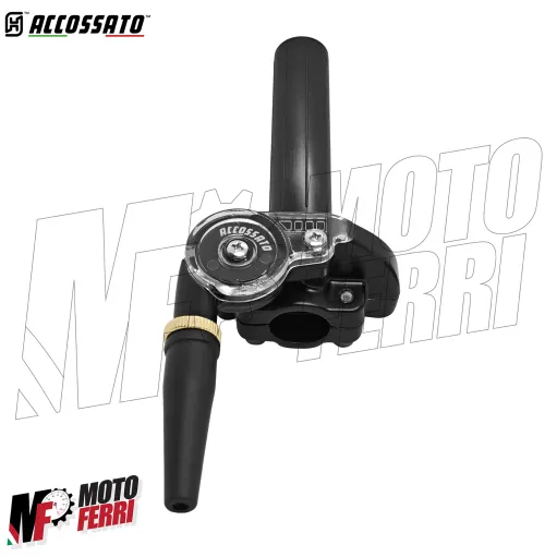 MF9192 Comando Gas Rapido Accossato Mono Cavo 2T OffRoad Nero Univesale Moto